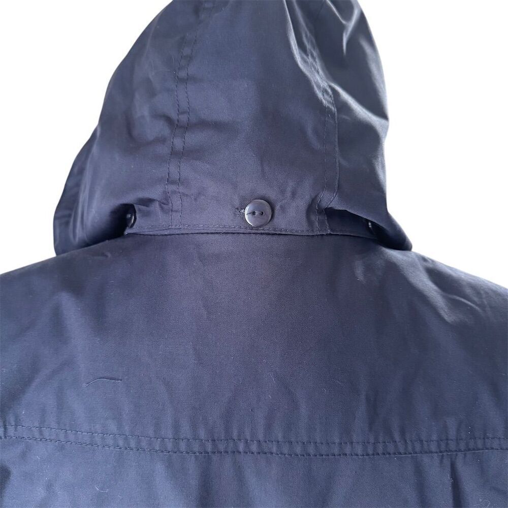 Mackintosh New England Blue Hooded Rain Coat Jacket Size Medium - Picture 7 of 15
